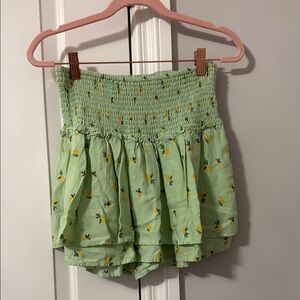 Green Floral Hollister Skirt - Small